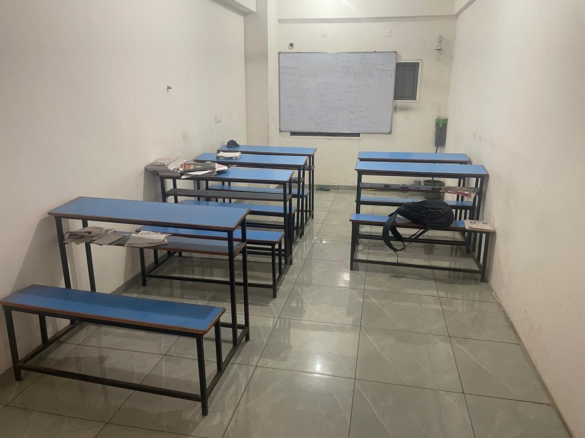 Classroom setup at Harsh Sir's Tuitions in Brookefields Vinayahub, Manjalpur, Vadodara